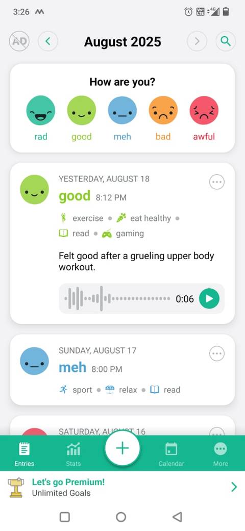 I monitored my moods with Daylio for a month — here's what I learned