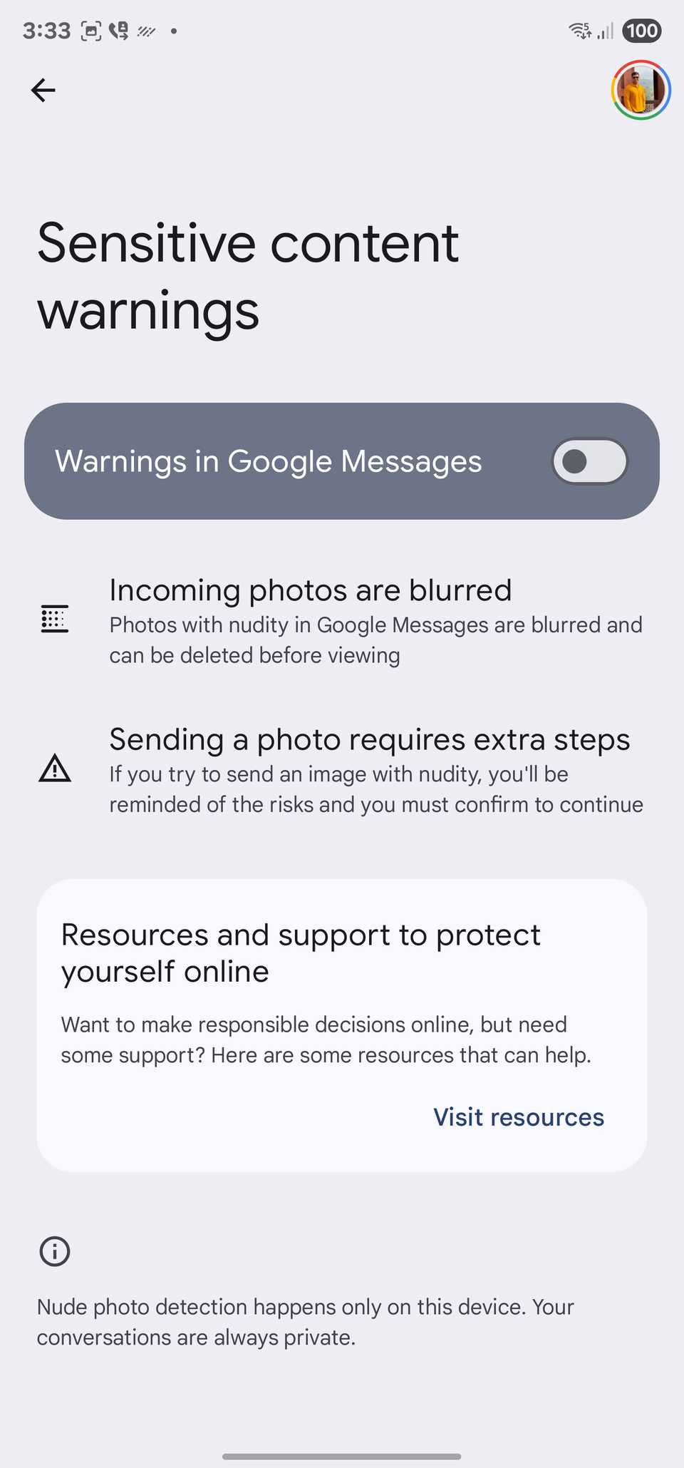 Interactive Communication Sensitive Message Google Messages expands sensitive content blur to all Android users