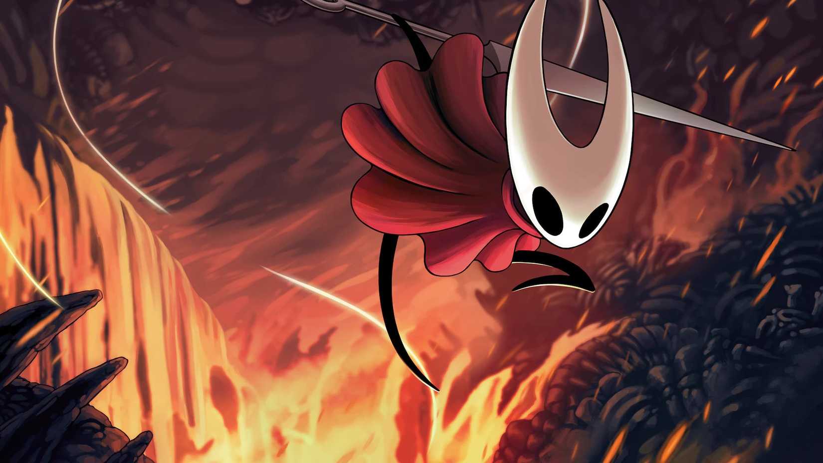 Horent jumps in key art for Hollow Knight: Silksong