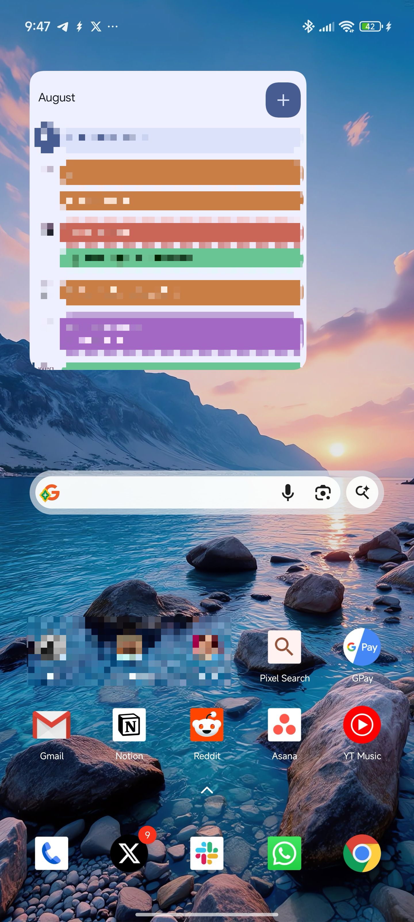 How I organized and decluttered my Android home screen