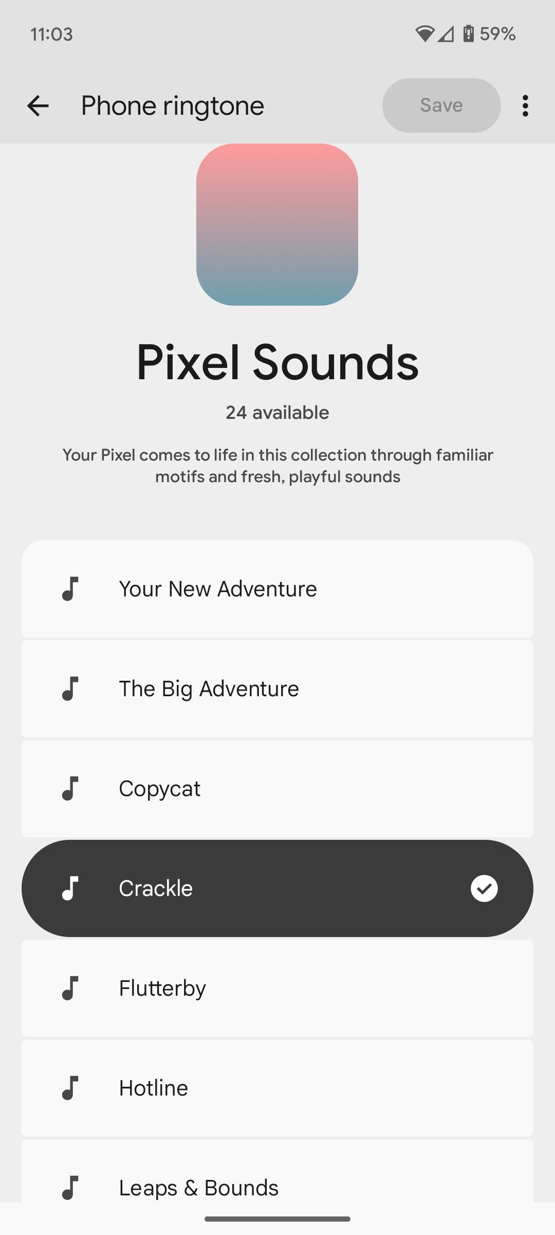 The Google Pixel 10's redesigned ringtone interface is now up for grabs