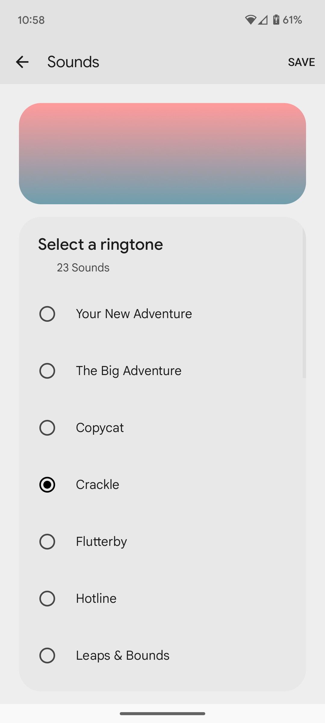 The Google Pixel 10's redesigned ringtone interface is now up for grabs