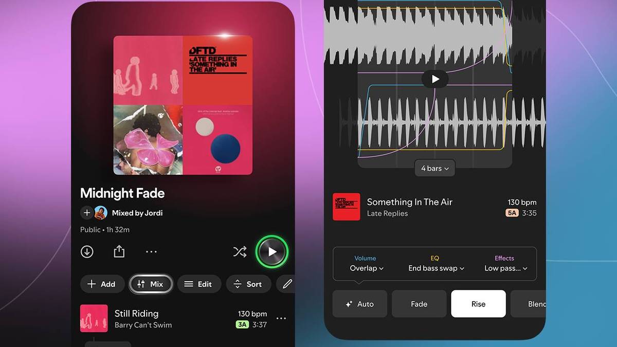 Spotify is rolling out a seamless song mixing feature for Premium users