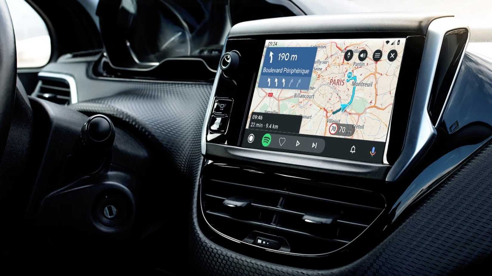 Image showing TomTom GO navigation running on Android Auto