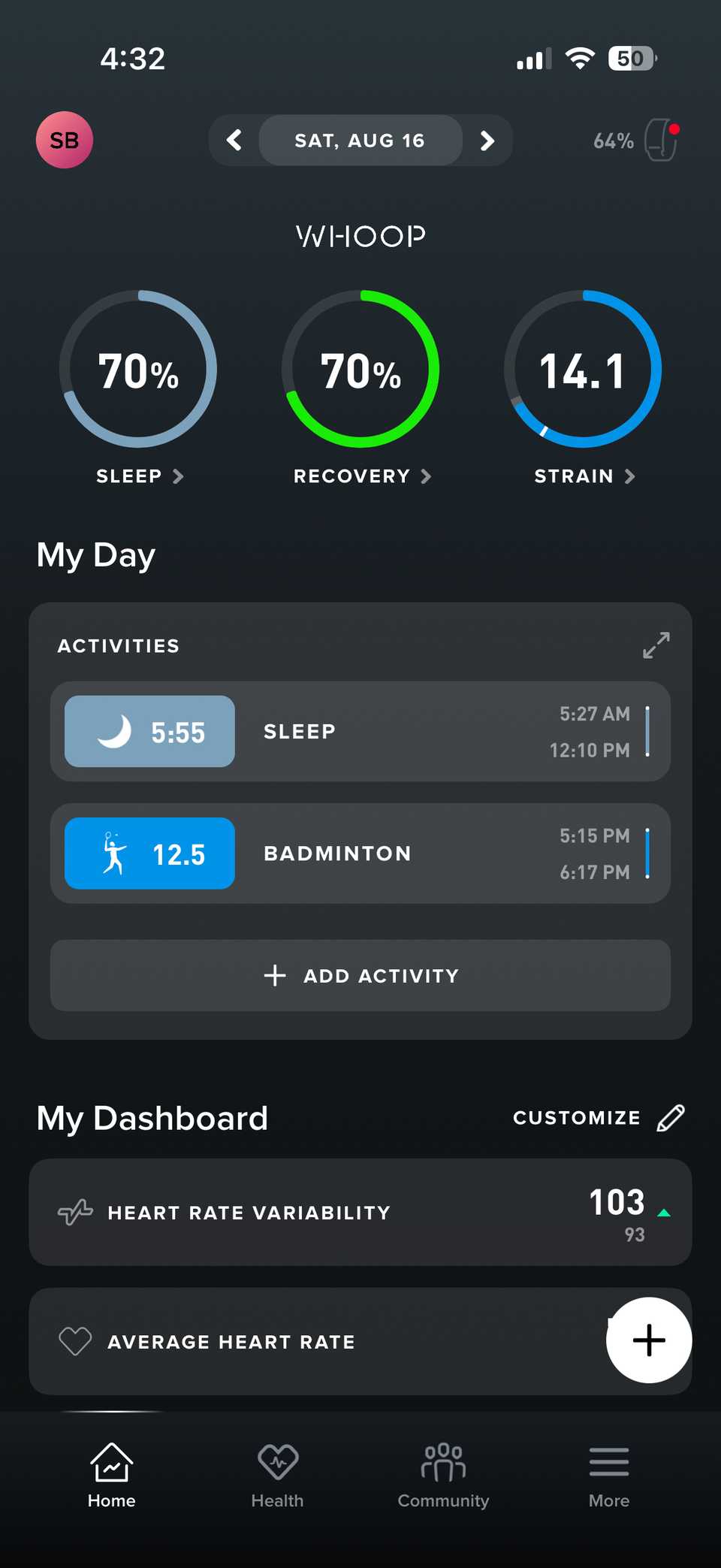 Whoop Rested Screen I ditched my smartwatch for the Whoop MG, and I don't regret it