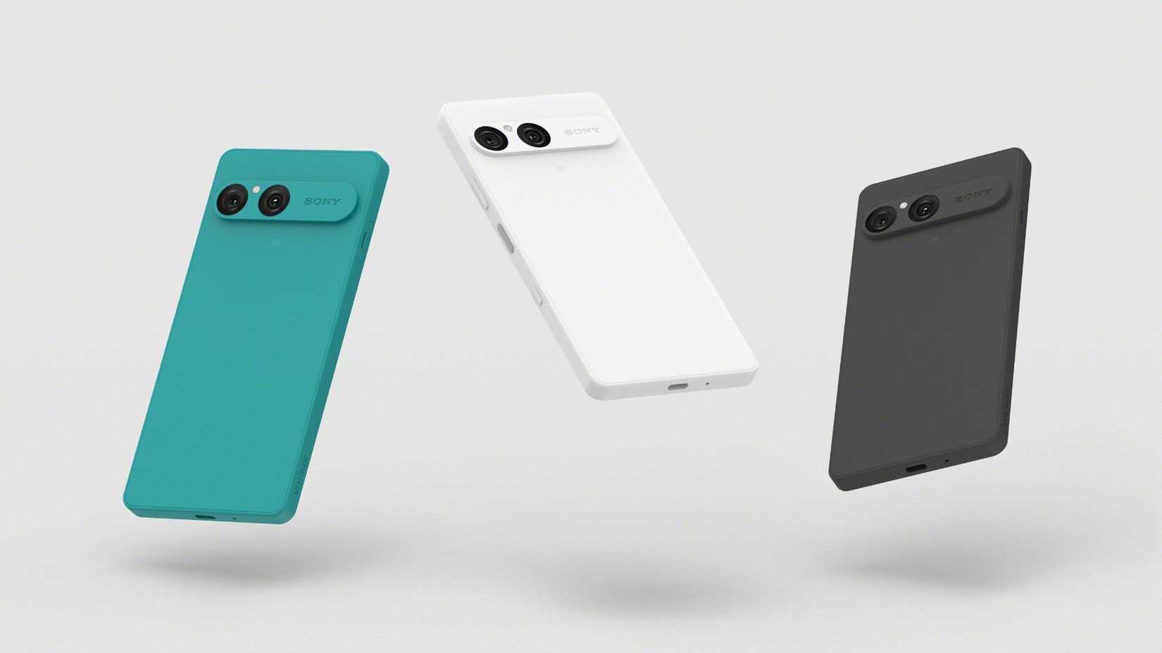 The three colors of the upcoming Xperia 10 VII phone. 