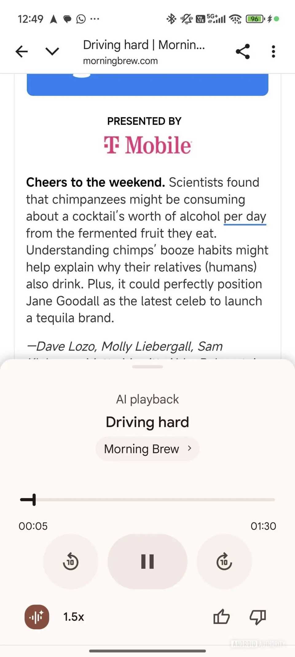 Google Chrome for Android's Read Aloud feature gets an AI-powered ...