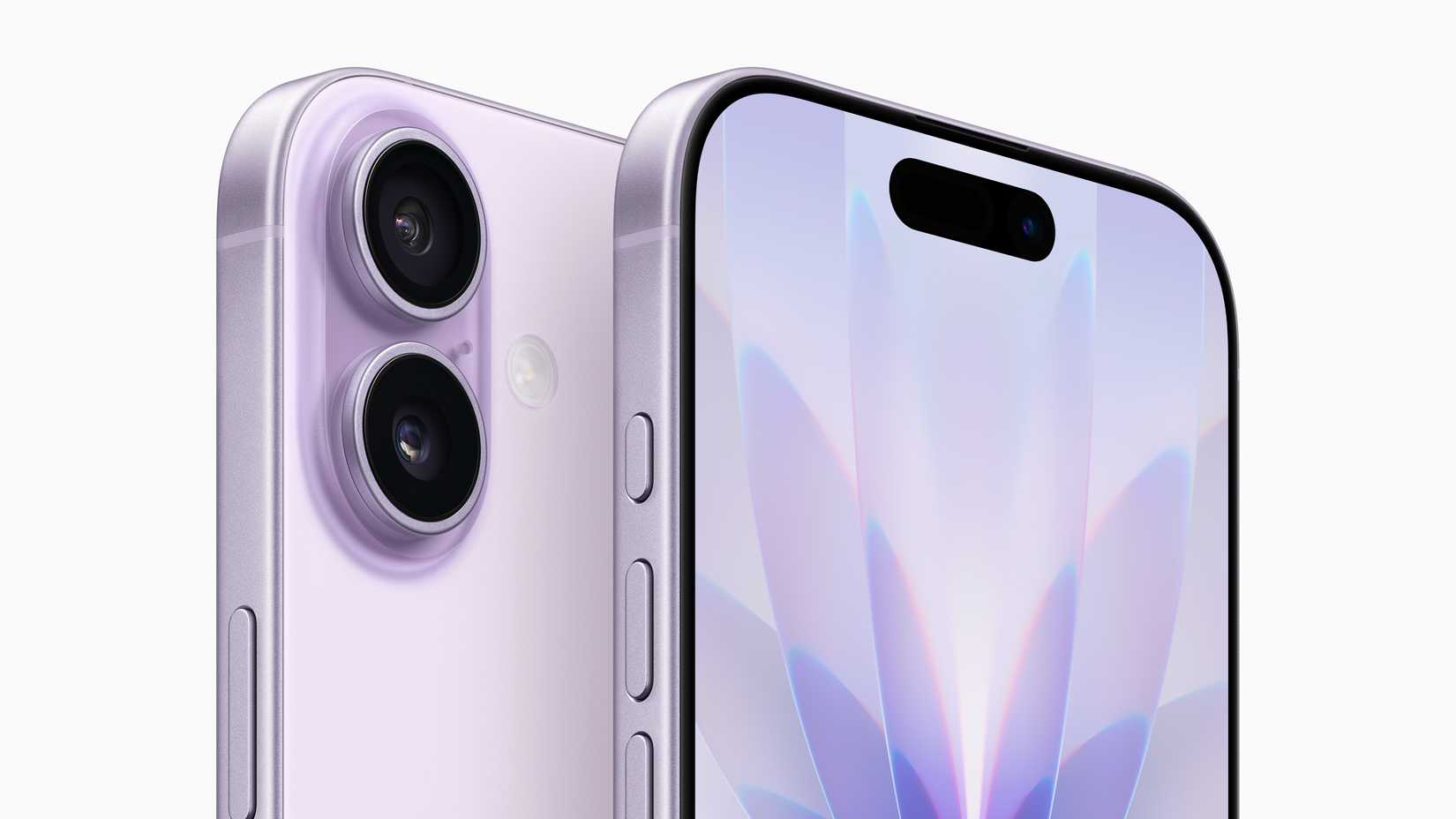 iPhone 17 close up in purple