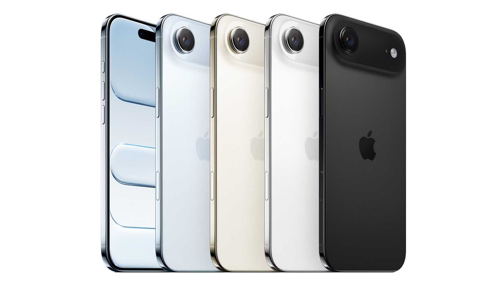 a line of iPhone Airs in all of the available colors