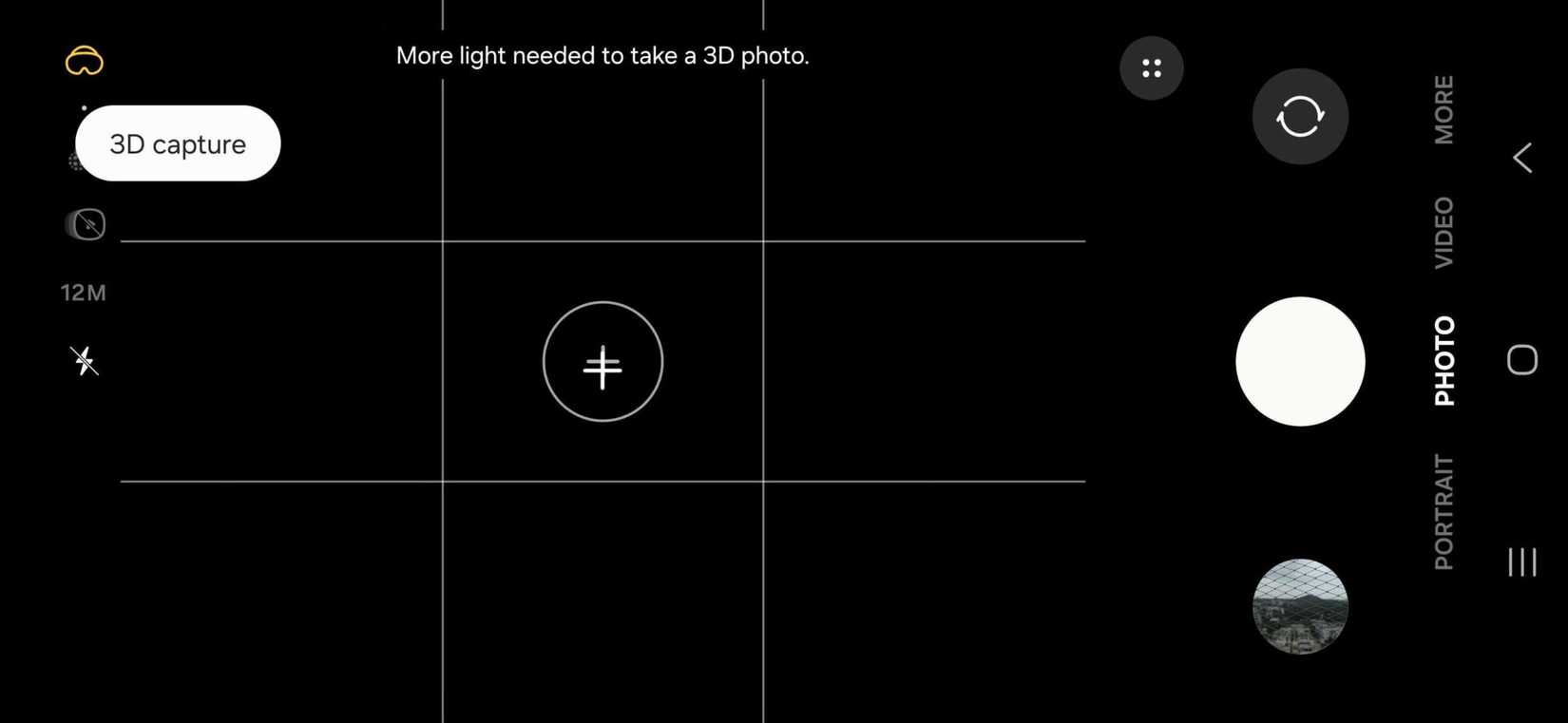 Good Lock module Camera Assistant's new 3D Capture feature in action.