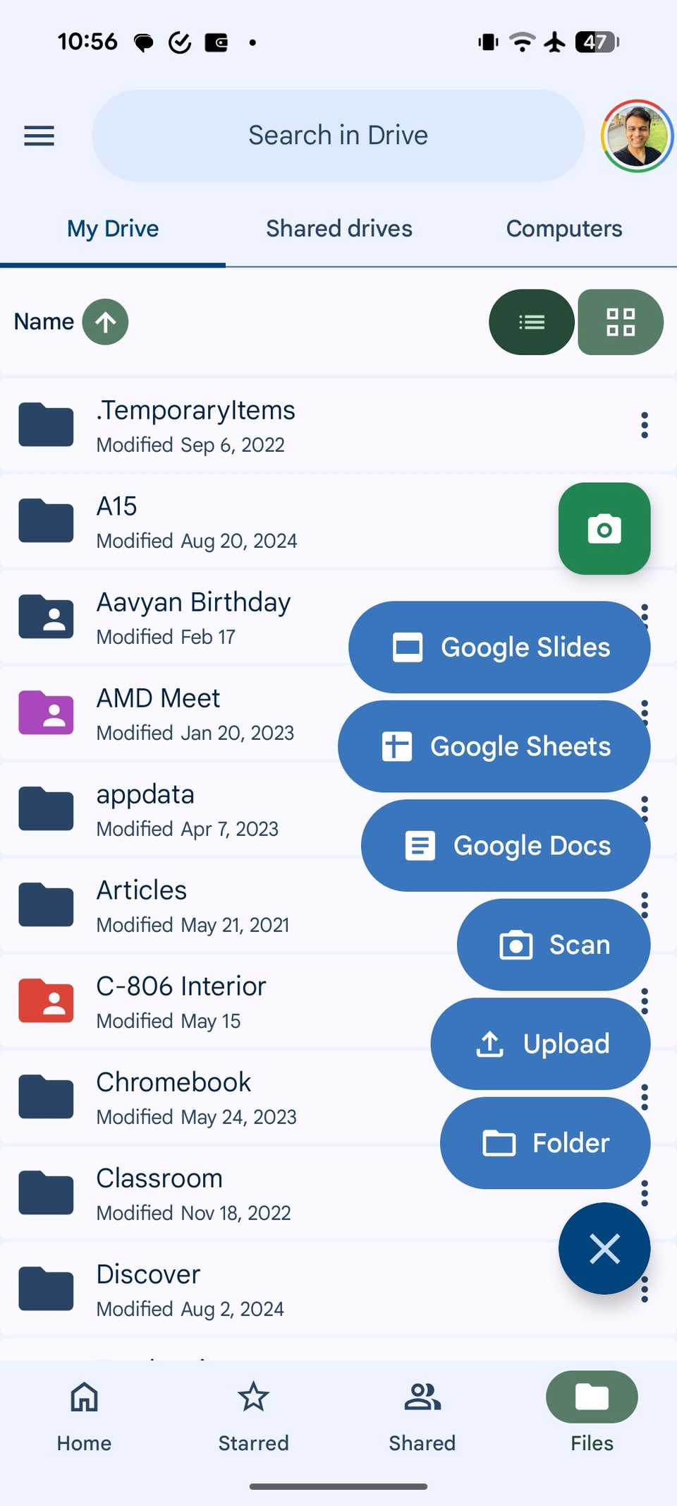 Arquivo do Google Drive