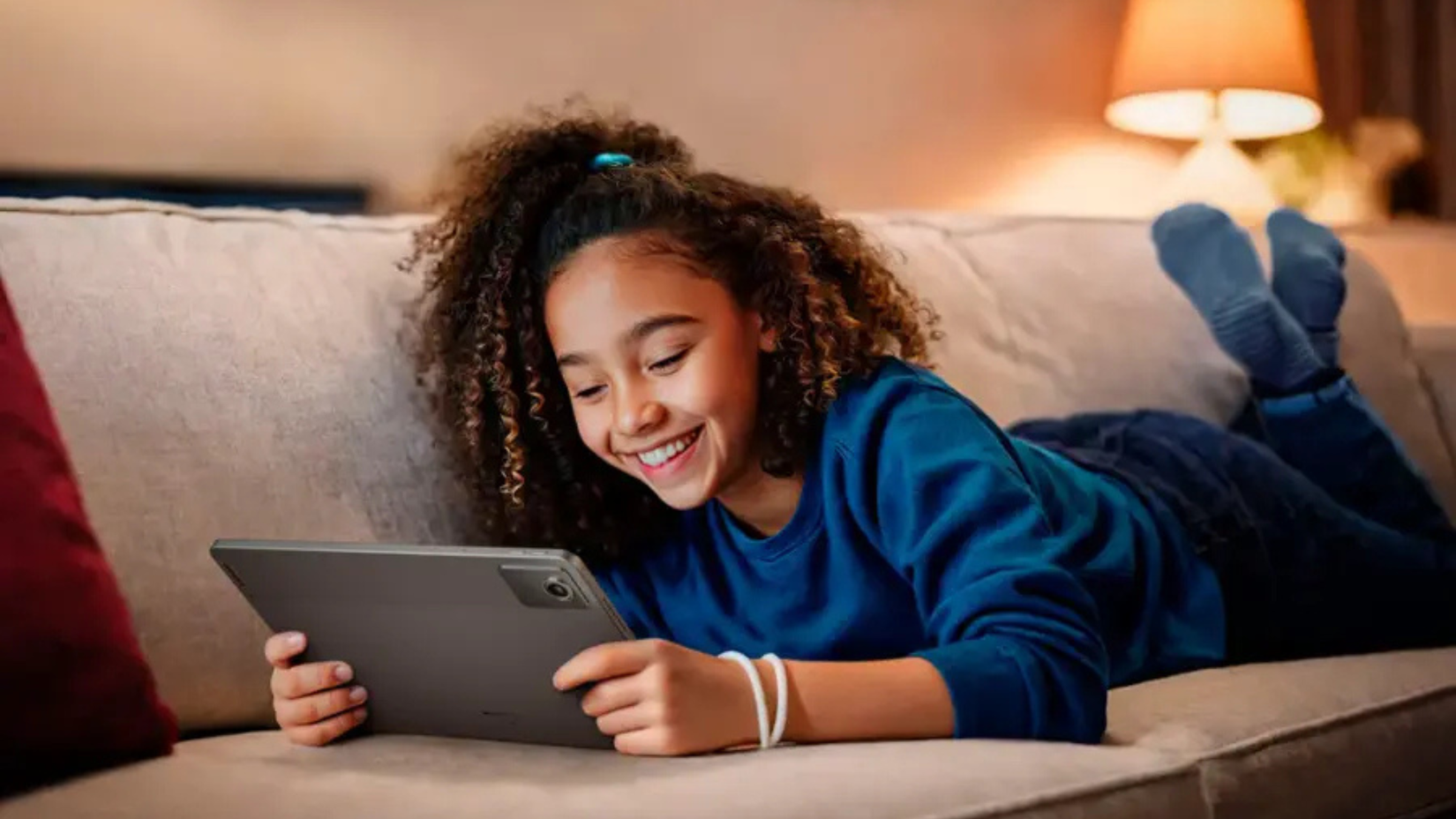 Person using Lenovo Tab M11