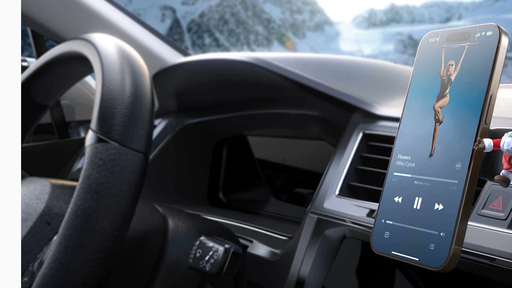LISEN MagSafe Car Mount in car