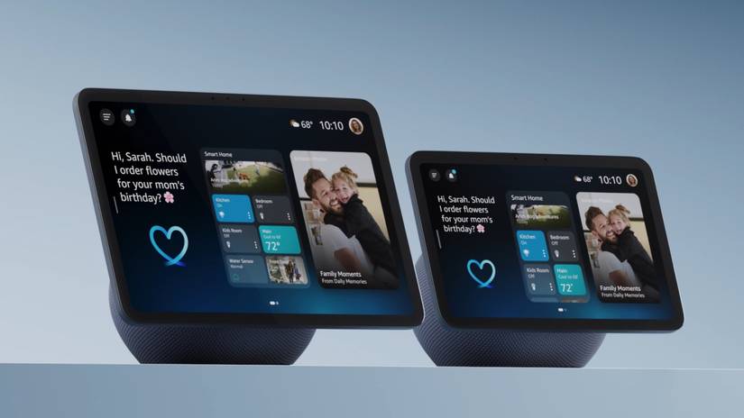 Echo Show 8 and Echo Show 11 side by side
