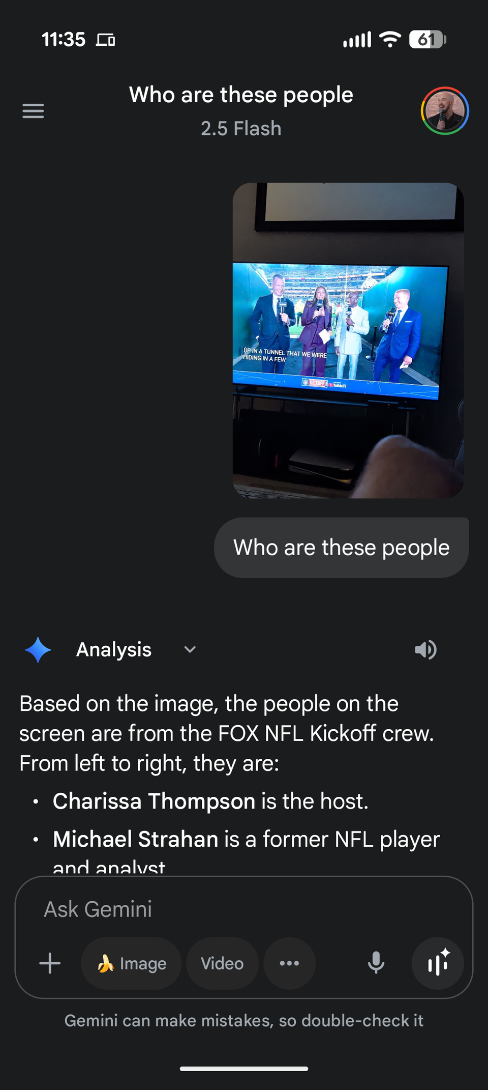 اكتشاف الفائدة المفاجئة من الذكاء الاصطناعى على Pixel 10 Pro تفاعل مع الجوزاء طلب منه المستخدم تحديد الأشخاص في صورة ما.