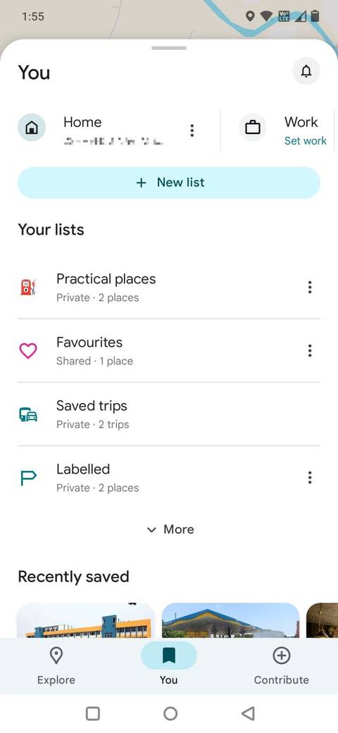 I by no means anticipated Google Maps to turn out to be my favourite go back and forth making plans app Screenshot showing the New list button in Google Maps
