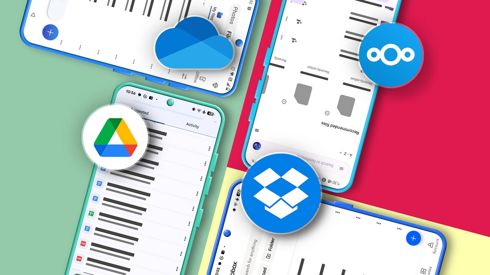 I tried Google Drive, OneDrive, Dropbox, and Nextcloud for a month ...