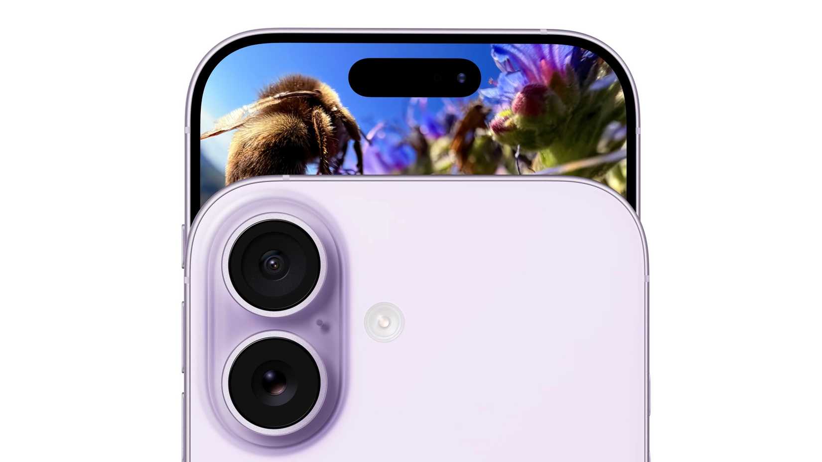 Close up of iPhone 17 front camera