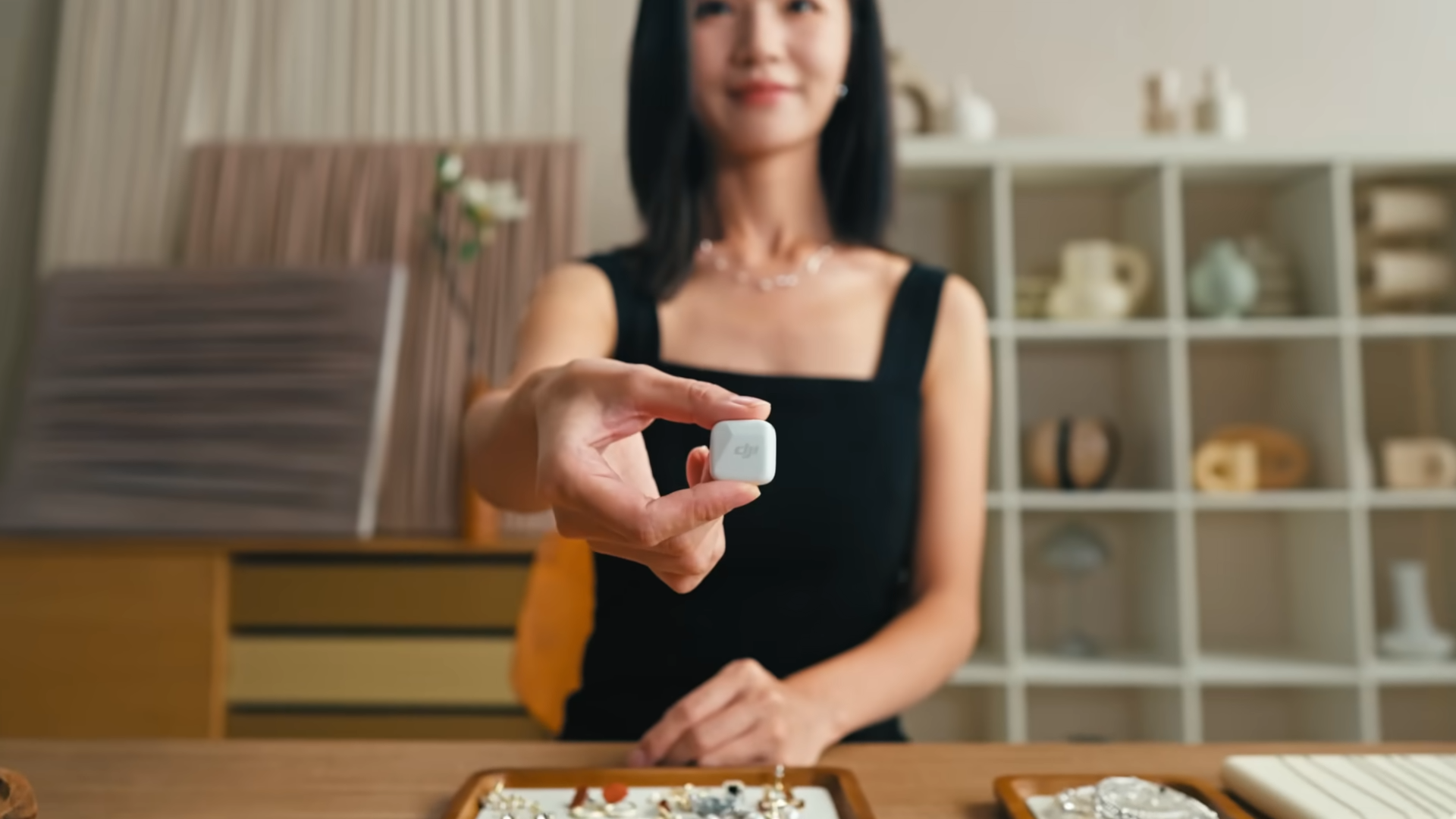 Person using DJI Mic Mini