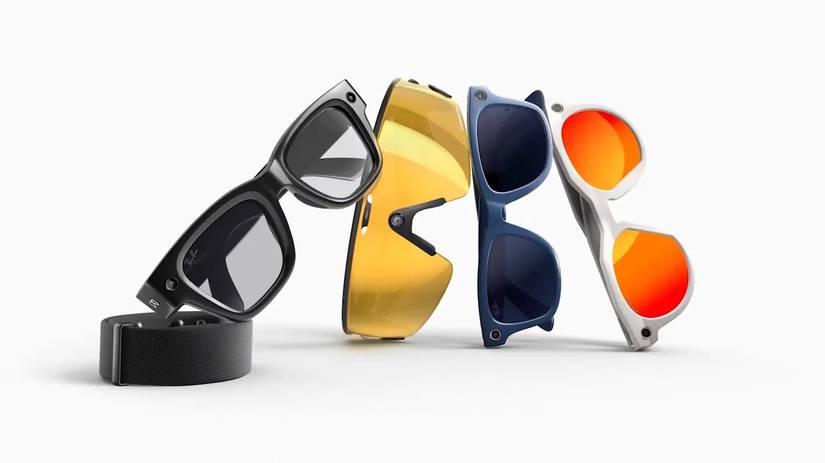 All four of Meta's upcoming smart glasses products as leaked in a YouTube video.