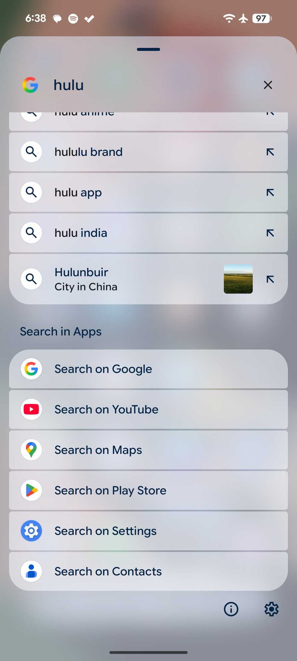 search for files in Pixel