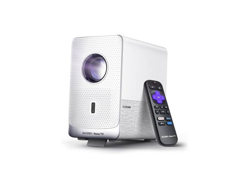 A render of the new Roku smart projector.