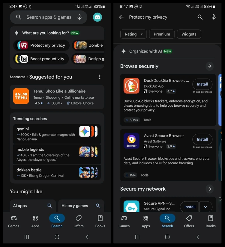 Google Play Search