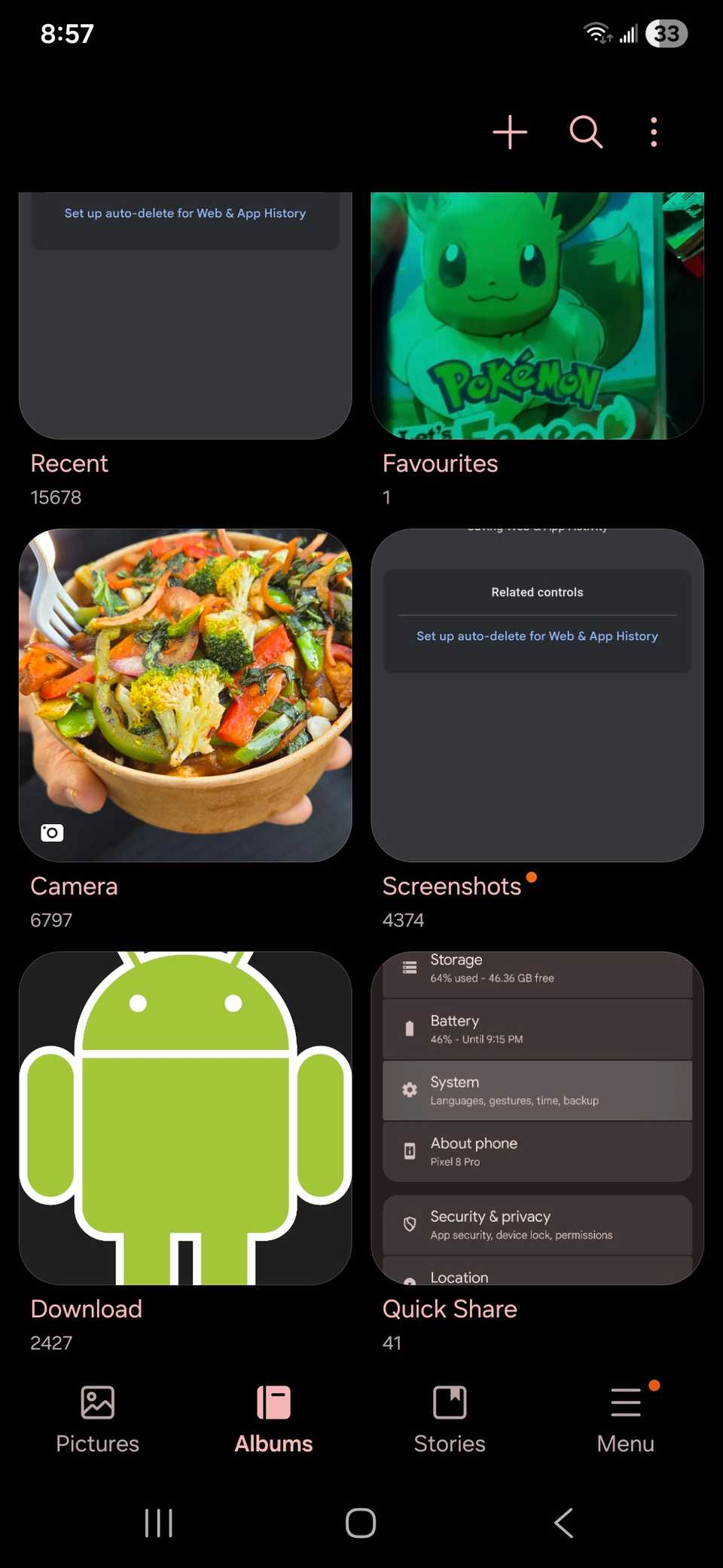 Showing the home page of the Samsung Galaxy app on One UI 8