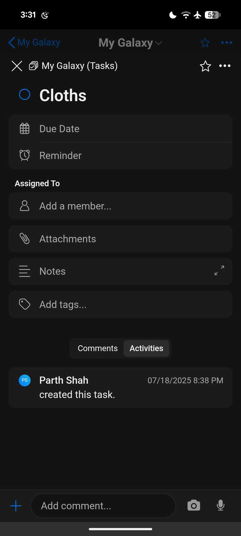 Hypernotes task details
