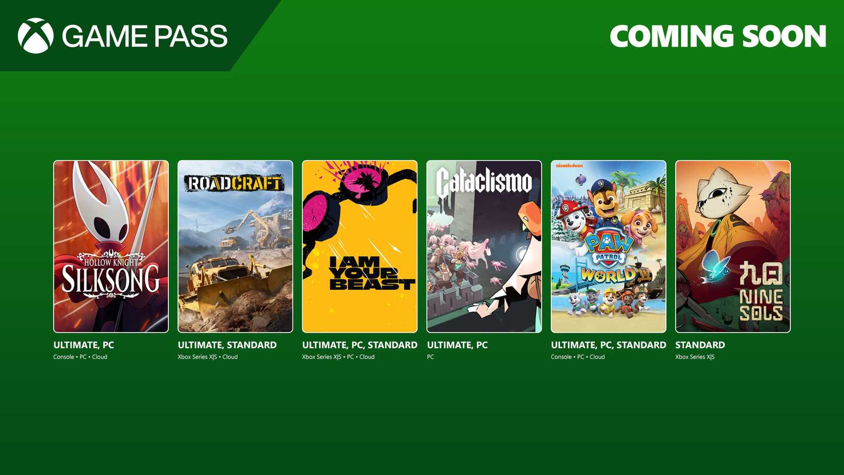 Key art for the first wave of September Xbox Game Pass games