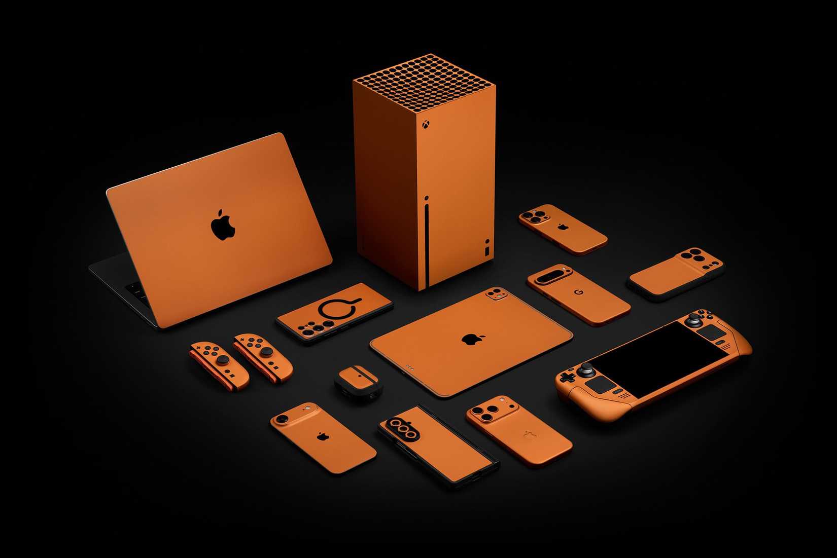 Cosmic Orange skin on a lot of different devices like Mac, Pixel