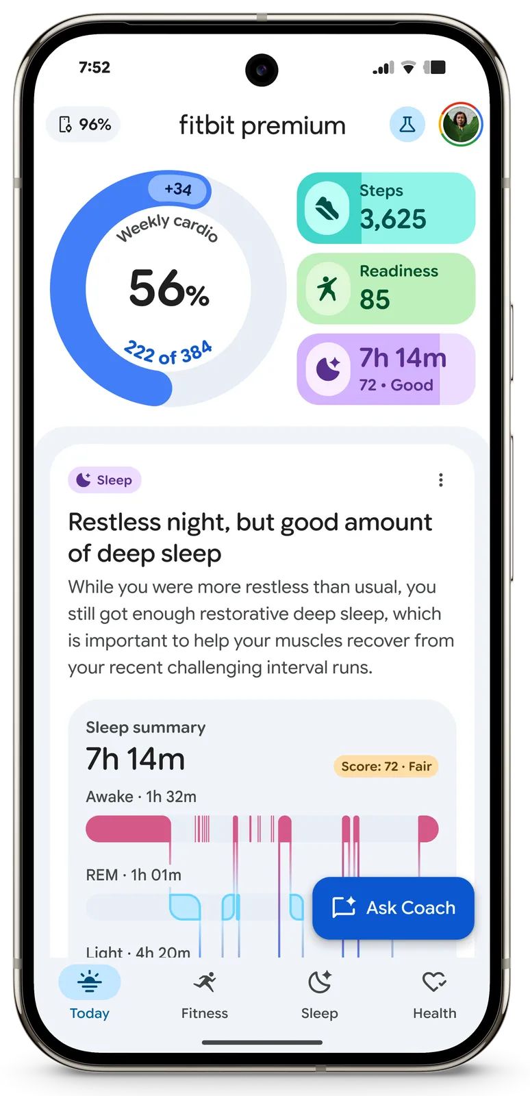 Google's Gemini AI health coach is finally ready to roll out to Fitbit ...