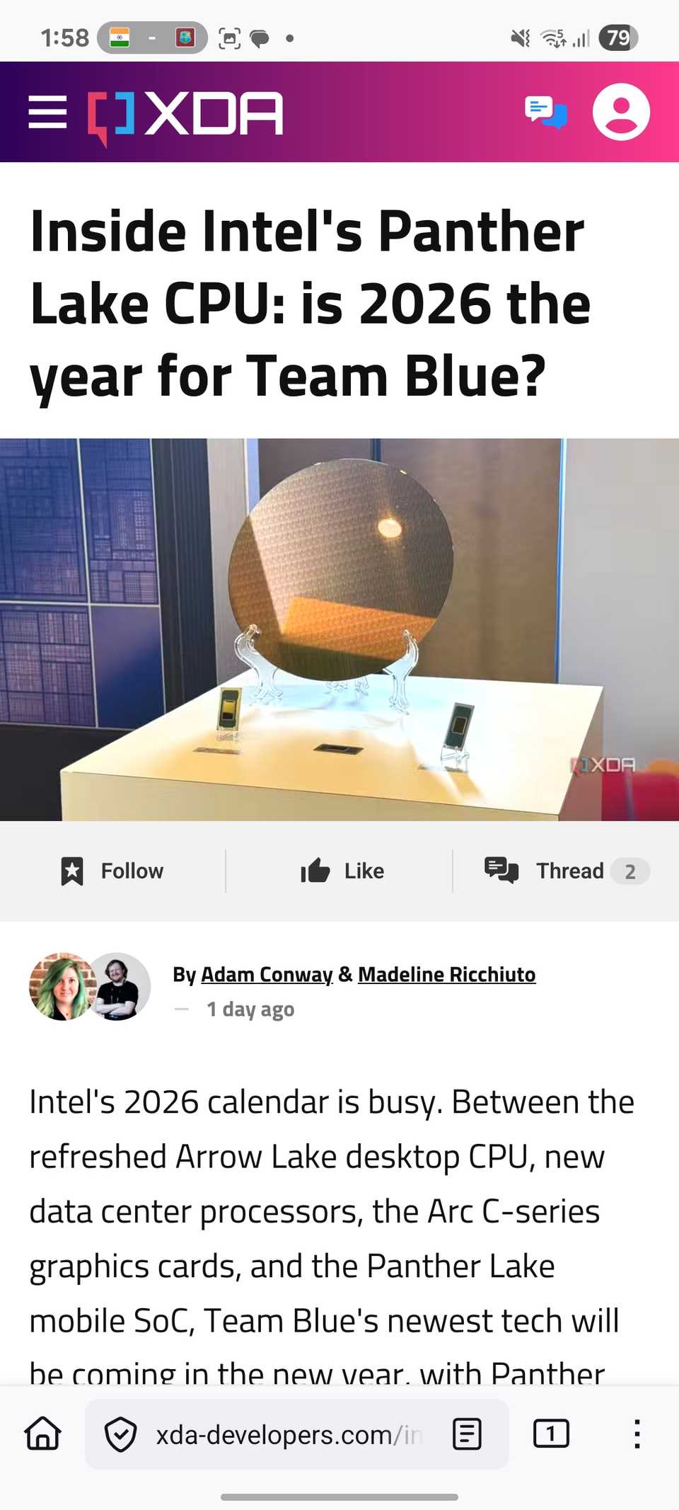 A webpage on Firefox