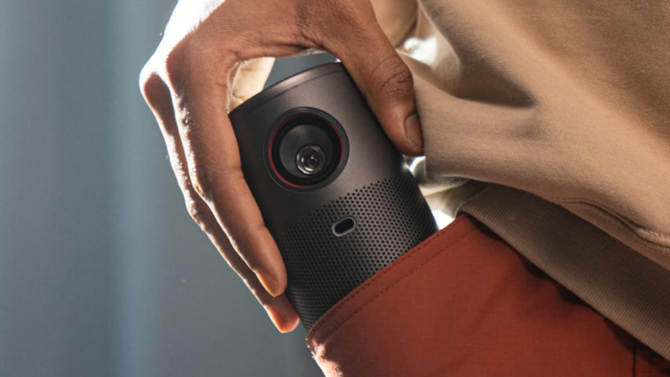 I found the perfect compact portable projector with Google TV that