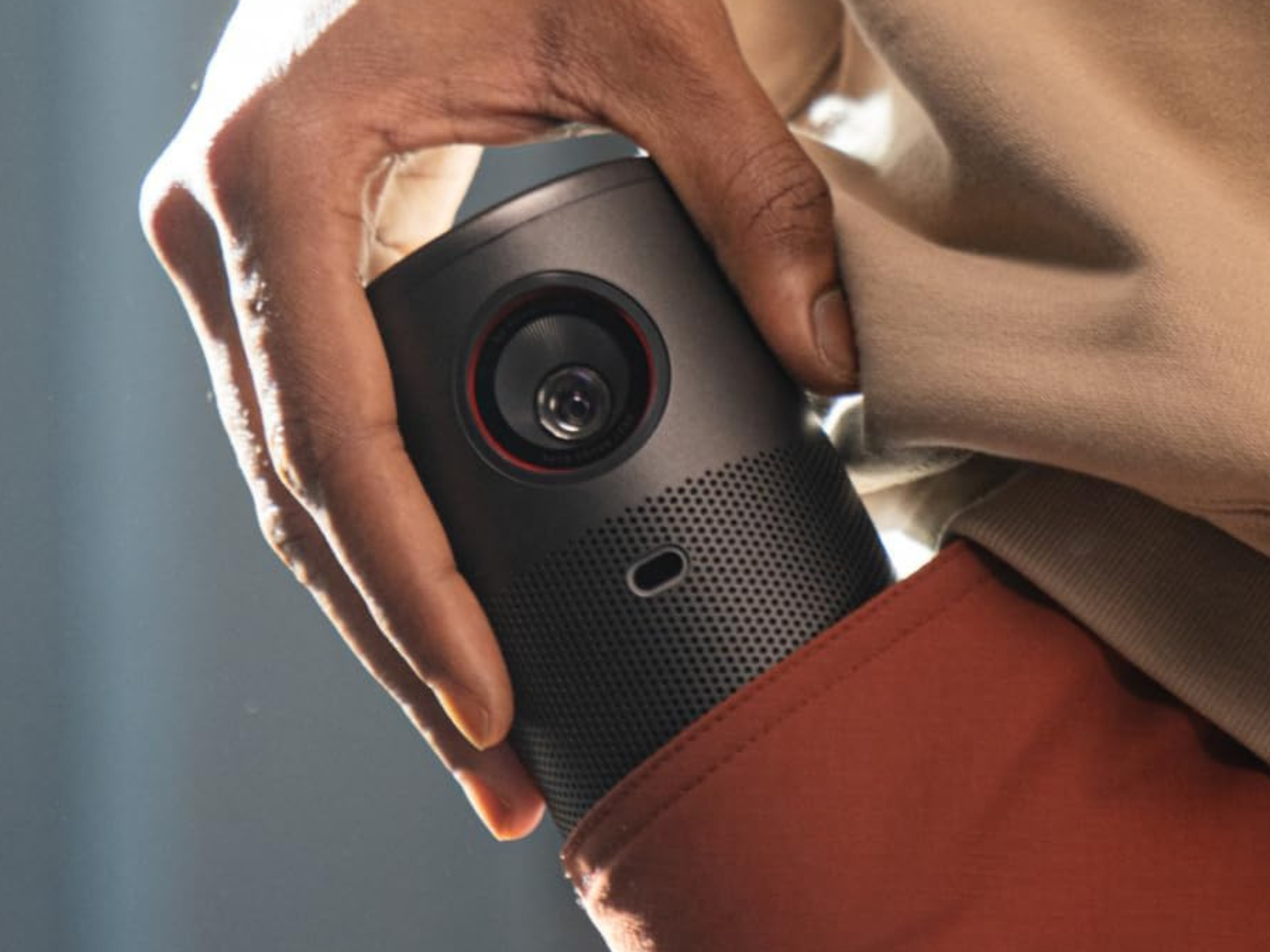 I found the perfect compact portable projector with Google TV that