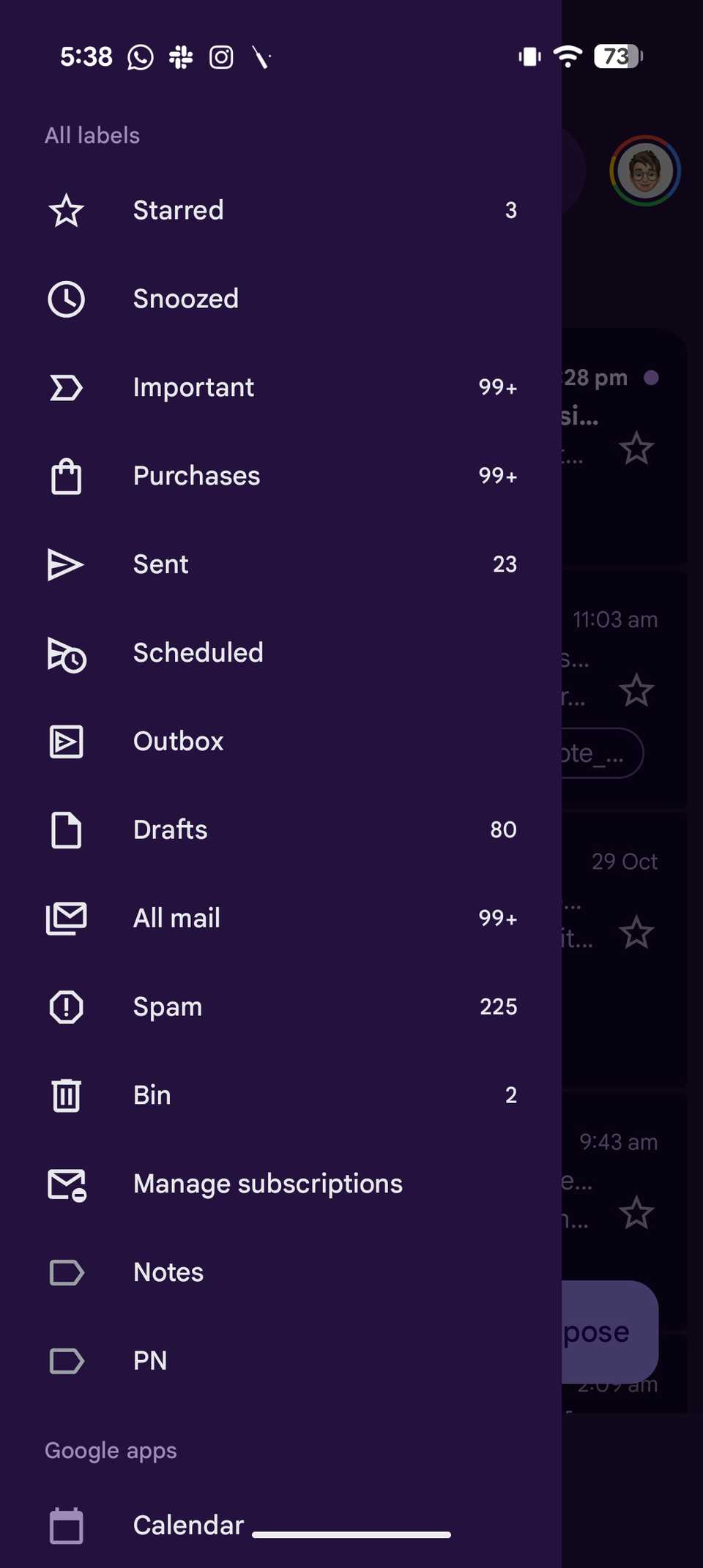 ميزة Gmail التي فاتني بطريقة ما ولا أستطيع العيش بدونها الآن 2 علامات تبويب الشريط الجانبي في تطبيق Gmail