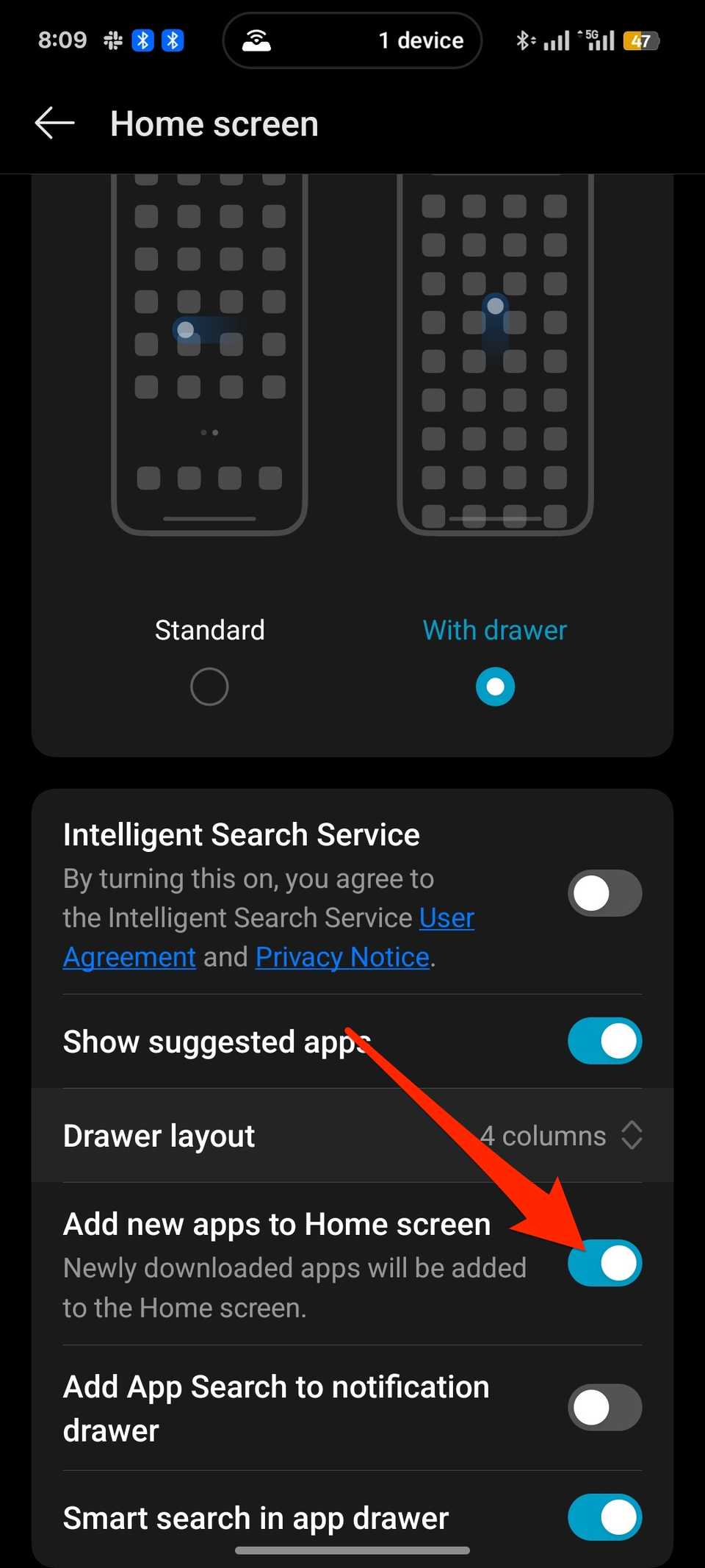 لقد أهدرت أسابيع في حل مشكلة Chrome مع إصلاحها خلال 5 ثوانٍ 4 home screen menu on android