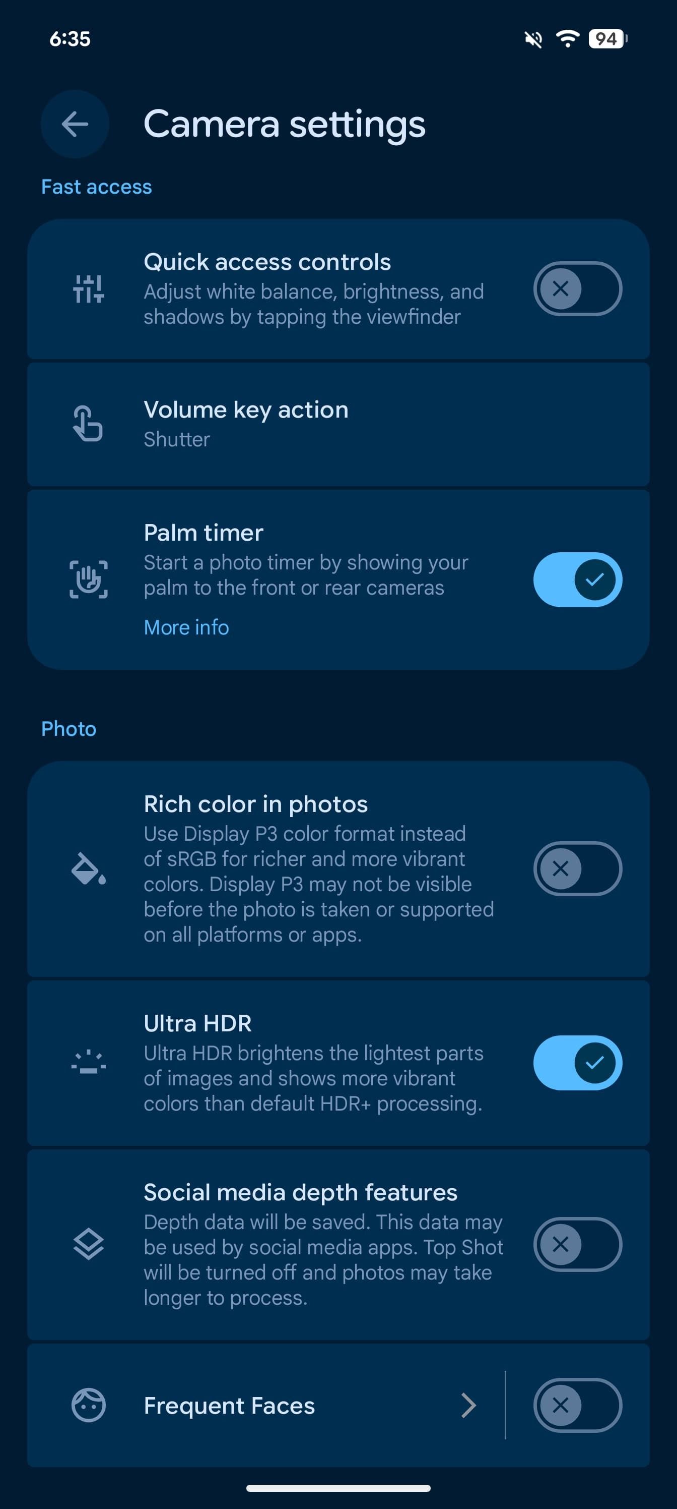 Pixel-Camera-10.1-M3E-redesign-settings-page-1