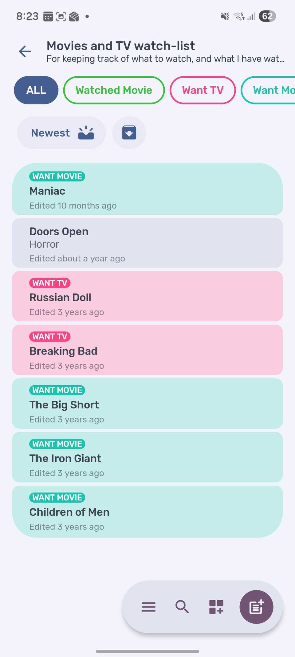 Bundled Notes kanban board