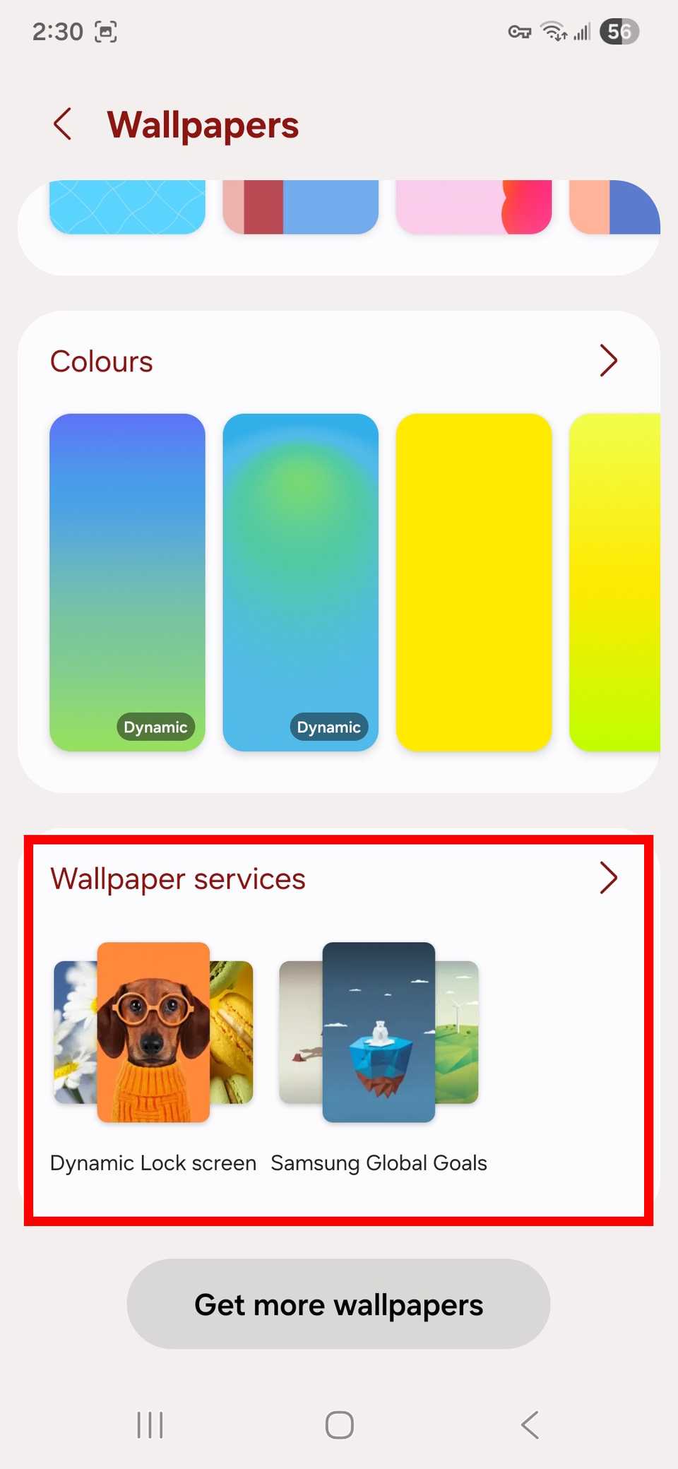 كيفية منع الإعلانات على هاتفك أو جهازك اللوحي الذي يعمل بنظام Android 16 مخطط مستطيل أحمر يسلط الضوء على ورق الحائط والخدمات في الخلفيات
