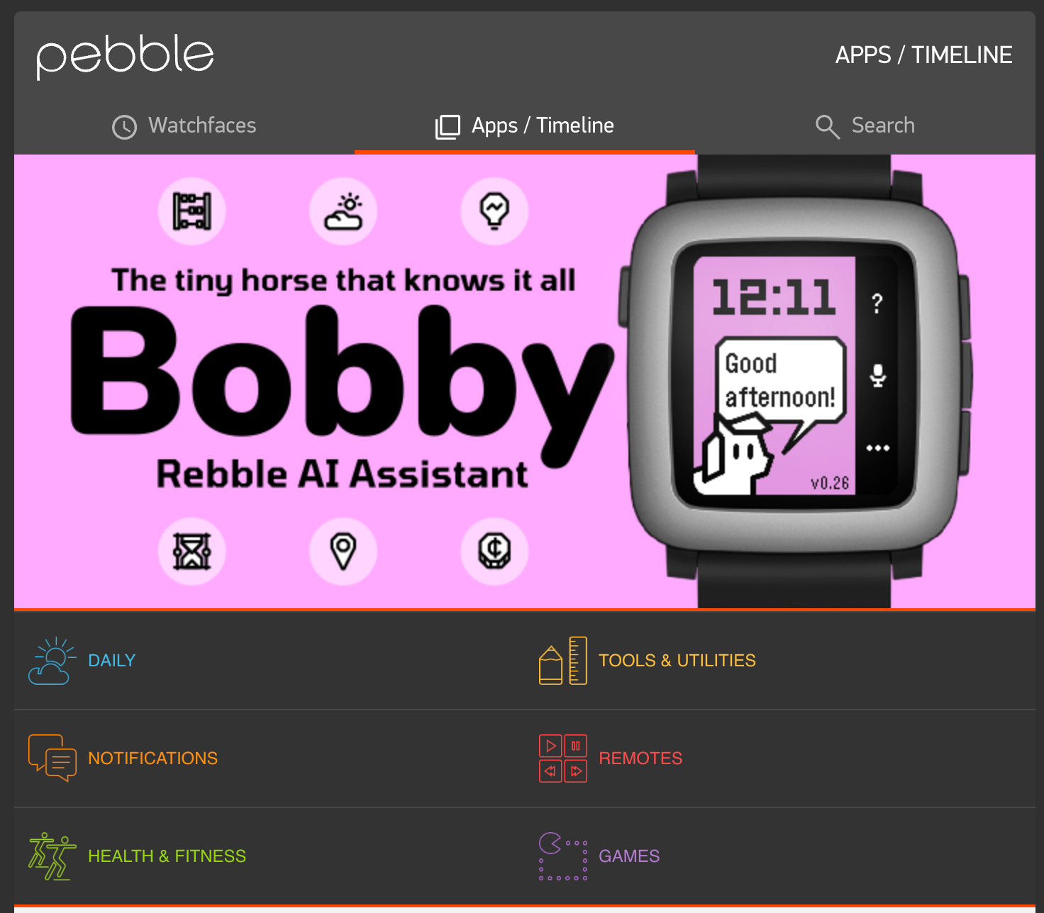 Pebble sets the stage for its comeback with the revival of its app store