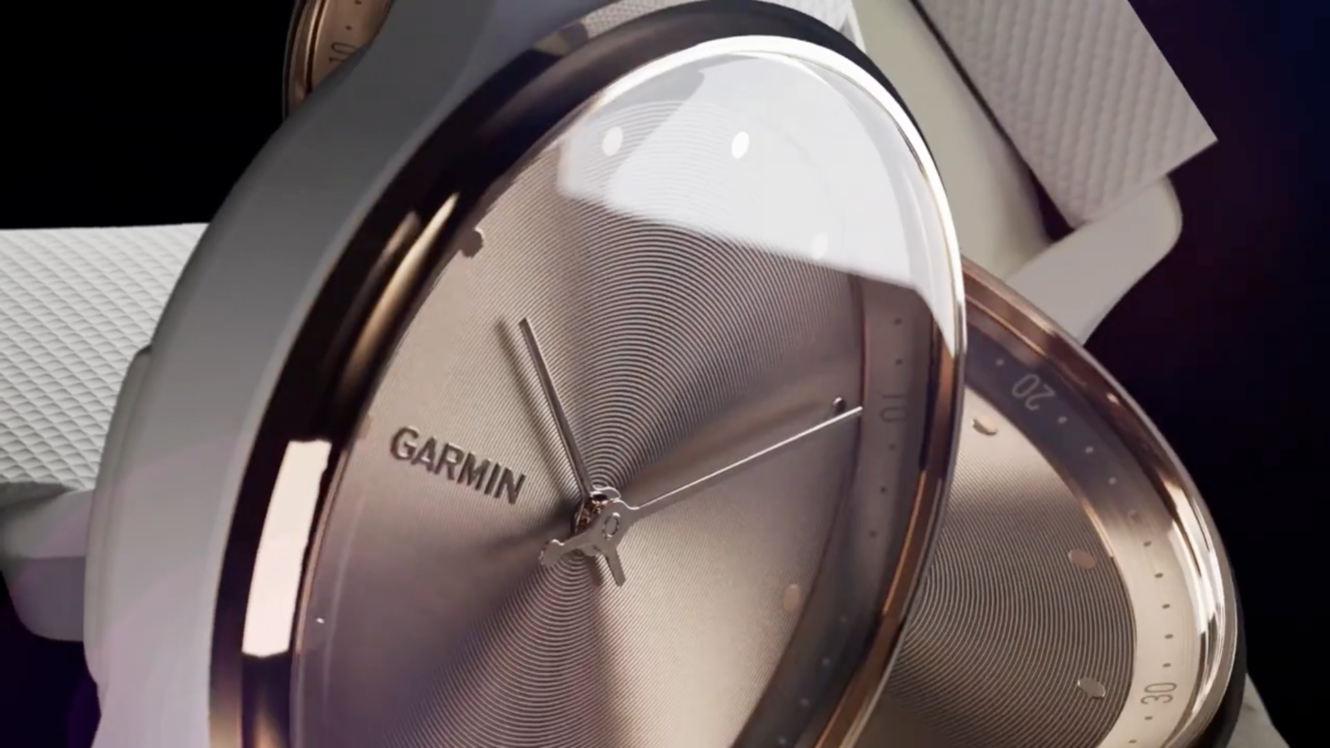 A promotional picture of Garmin Vivomove Trend watch