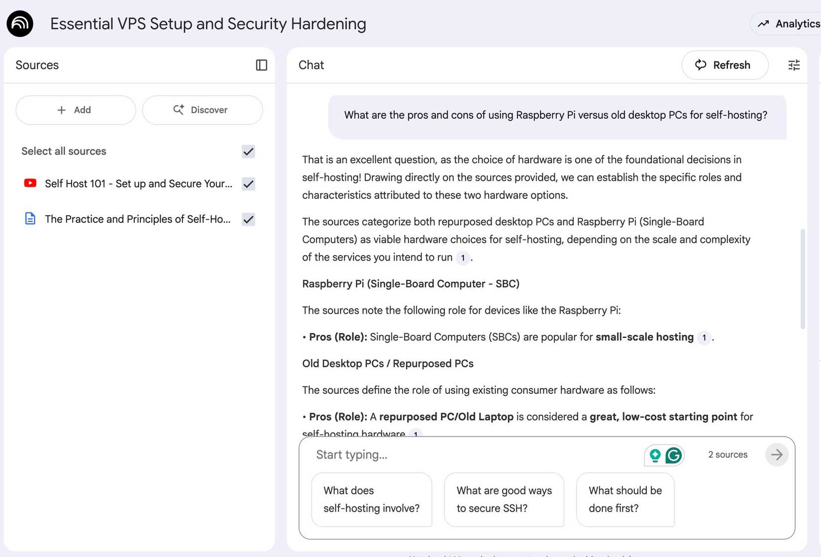 obtendo respostas do NotebookLM