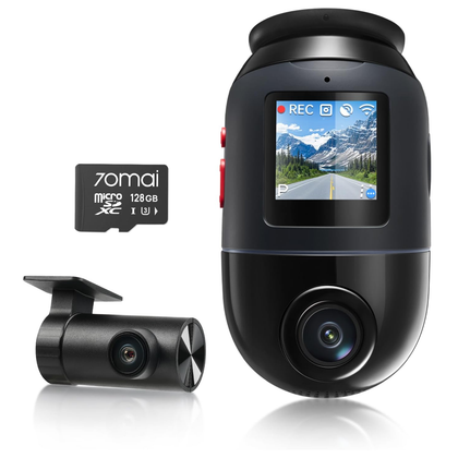 70mai 4k omni camera on a white background