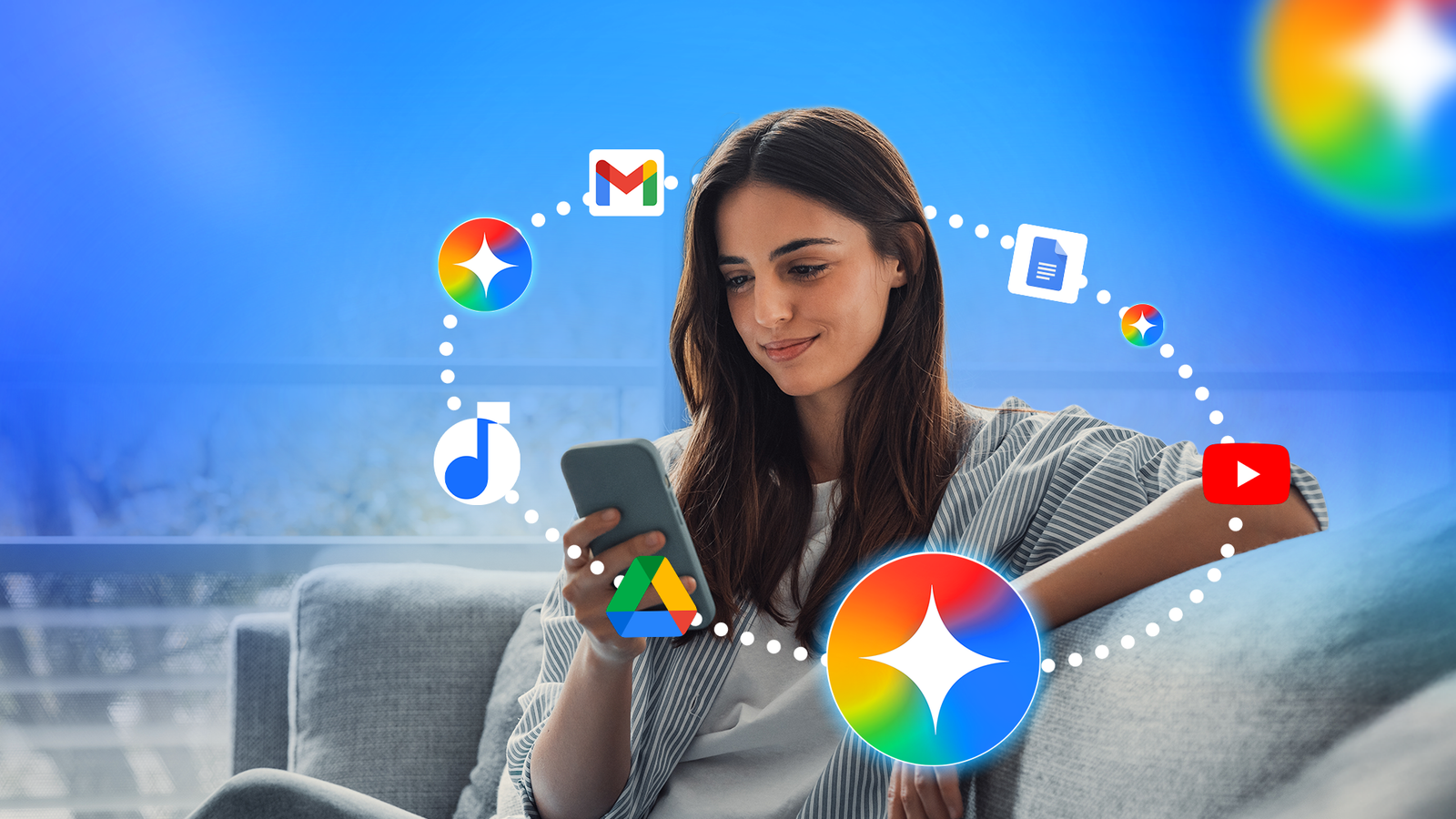 Share chats, canvases, and generated media from the Gemini app securely via Google Drive