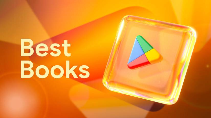 Um gráfico destacando os prêmios de melhor livro do Google Play.