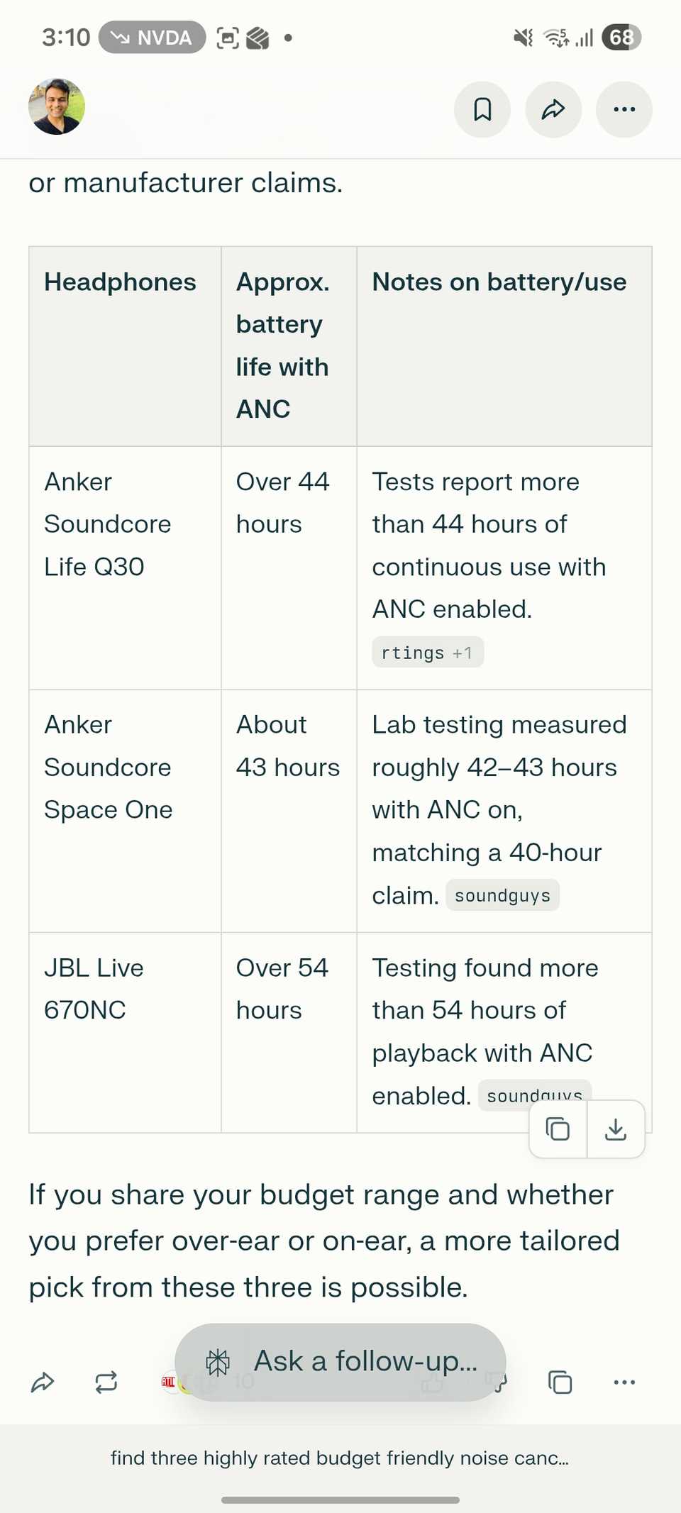 Risultato della ricerca della cometa
