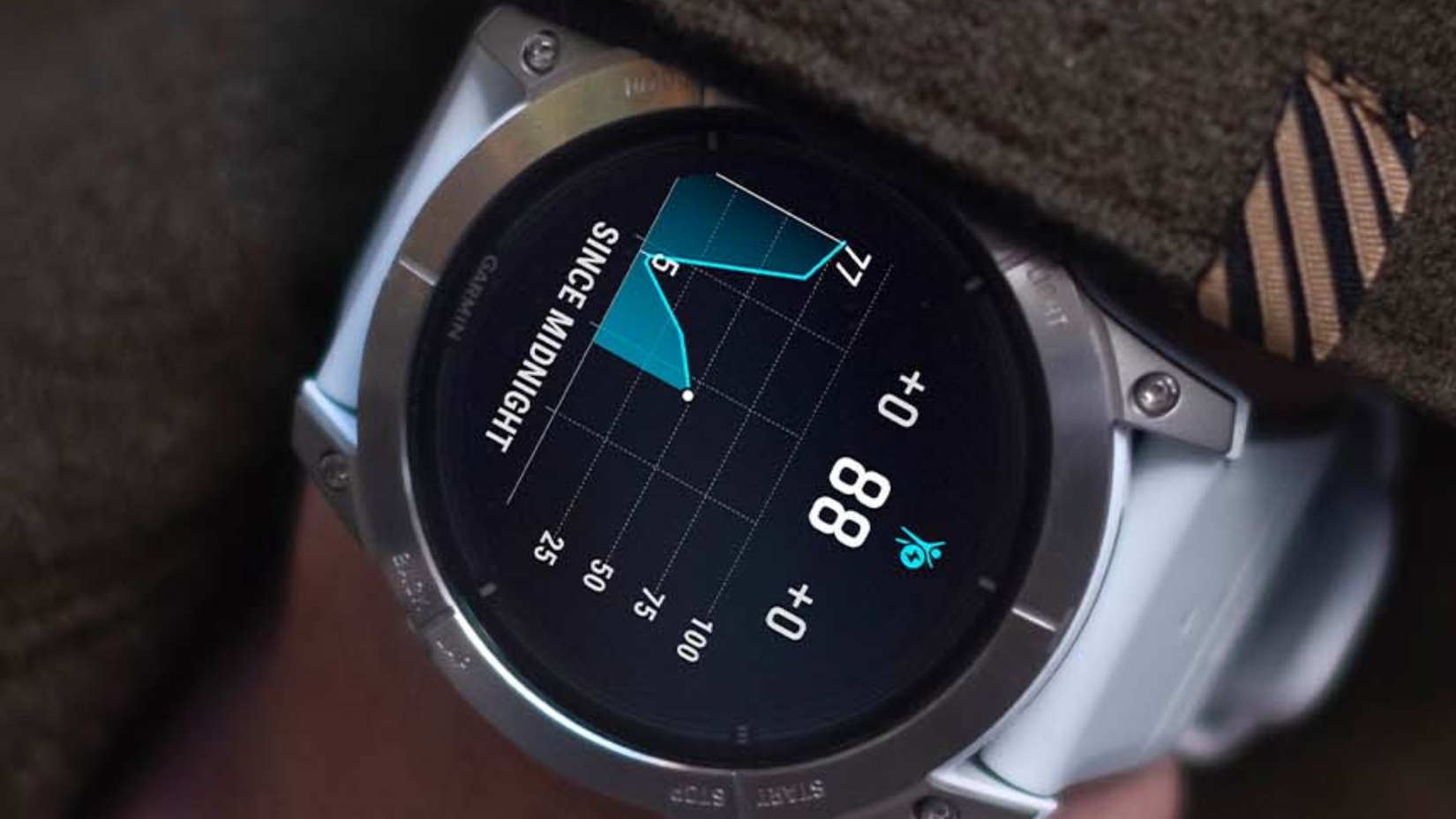 Garmin epix Pro (Gen 2) Sapphire Edition on wrist 