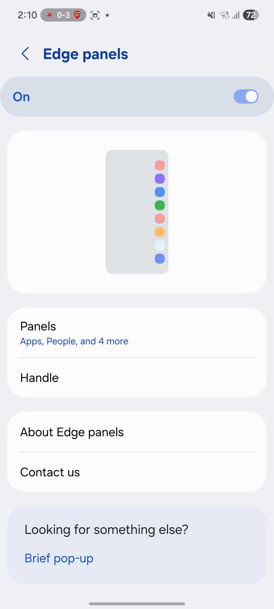 Detalhes do painel de borda