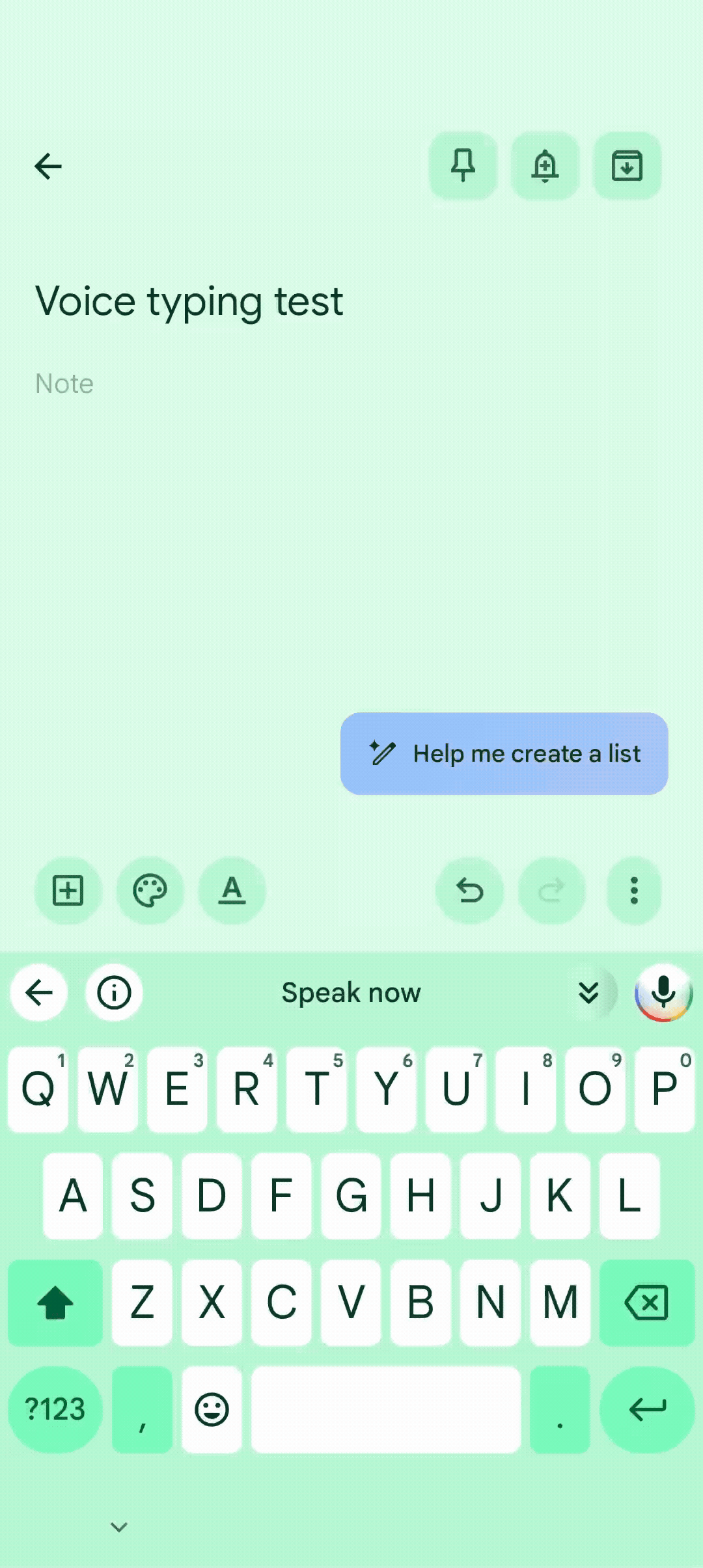 animation of voice typing in gboard